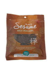 Bruine rijstcrackers met zwarte sesam (12 x 60 gram)